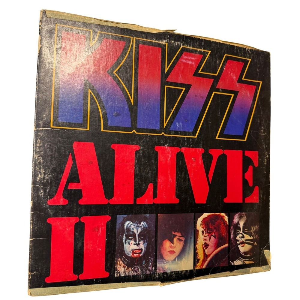 Vintage KISS Alive II Rock Band Poster Wall Art Music Decor Collectible